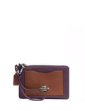 Coach Corner Zip Wristlet in Colorblock Leather