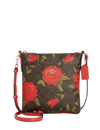 Coach Camo Rose Signature Crossbody