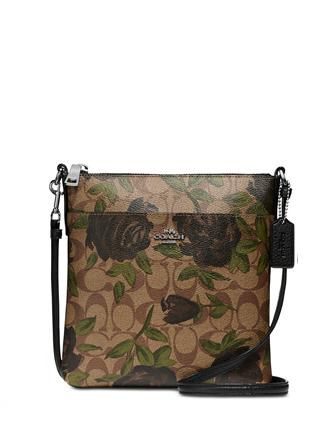 Coach Camo Rose Signature Crossbody