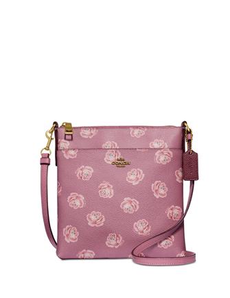 Coach Rose Print Messenger Crossbody