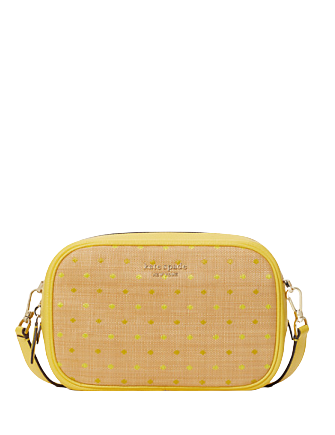 Kate Spade New York Astrid Raffia Dot Medium Camera Bag
