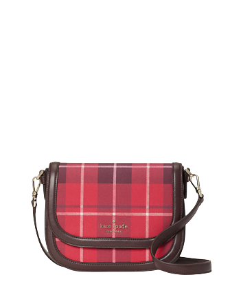 Kate Spade New York Blake Plaid Saddle Bag
