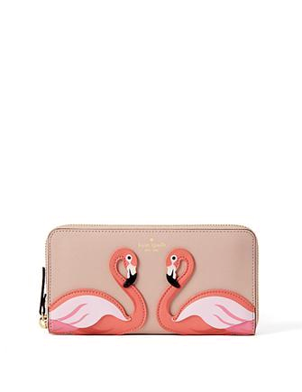 Kate Spade New York By The Pool Flamingo Lacey Wallet
