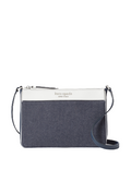 Kate Spade New York Cameron Denim Colorblock Medium Top Zip Crossbody