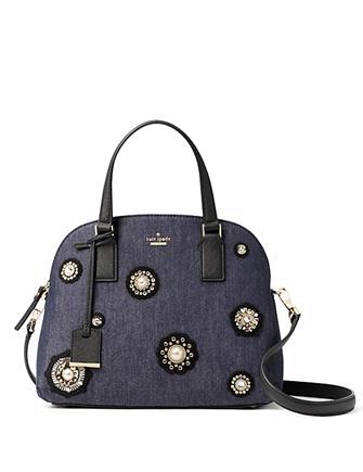 Kate Spade New York Cameron Street Embellished Denim Lottie Satchel