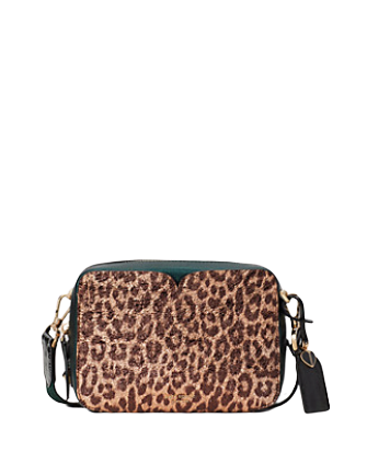 Kate Spade New York Candid Metallic Leopard Medium Camera Bag