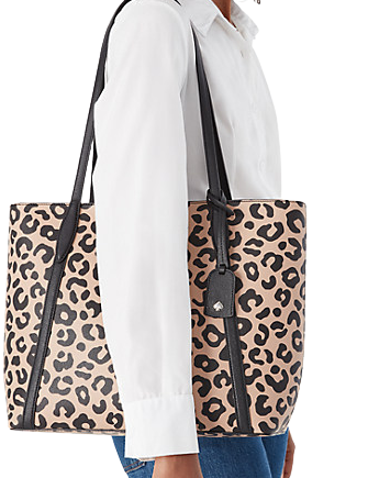 Kate Spade New York Cara Graphic Leopard Large Tote