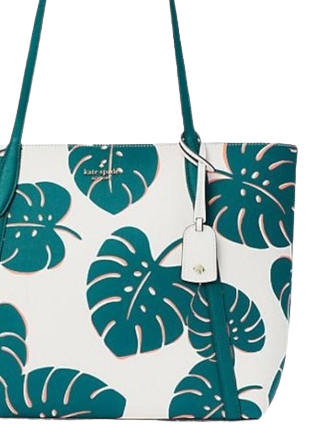 Kate Spade New York Cara Monstera Leaves Large Tote