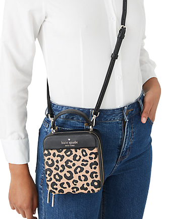 Kate Spade New York Daisy Graphic Leopard Vanity Crossbody