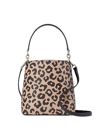 Kate Spade New York Darcy Graphic Leopard Small Bucket