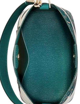 Kate Spade New York Darcy Monstera Leave Printed Small Bucket Bag