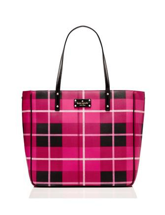Kate Spade New York Ellison Avenue Sidney Plaid Print Tote