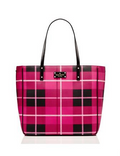 Kate Spade New York Ellison Avenue Sidney Plaid Print Tote
