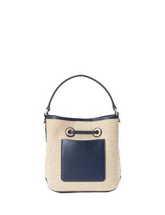 Kate Spade New York Eva Straw Small Bucket Bag