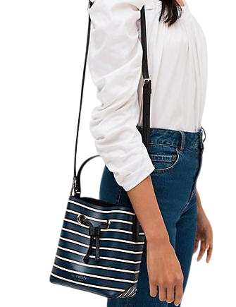 Kate Spade New York Eva Stripe Small Bucket