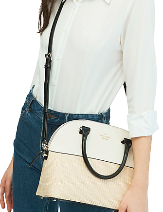Kate Spade New York Grove Street Straw Carli Satchel