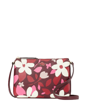 Kate Spade New York Jackson Forest Floral Triple Gusset Crossbody