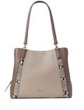 Kate Spade New York Jackson Mixed Material Medium Triple Compartment Shoulder Bag