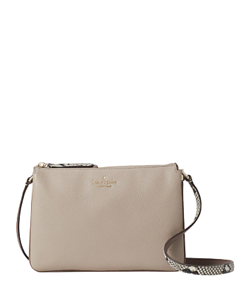 Kate Spade New York Jackson Mixed Material Triple Gusset Crossbody