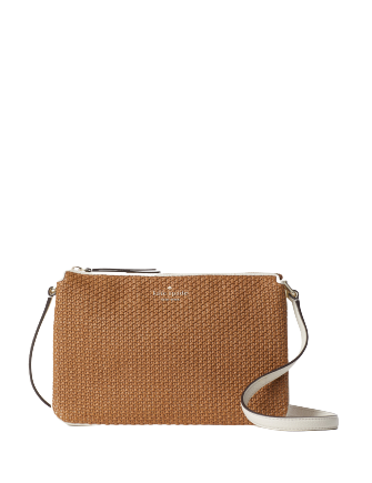 Kate Spade New York Jackson Straw Triple Gusset Crossbody