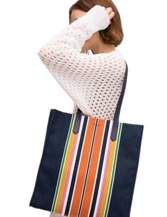 Kate Spade New York Kitt Stripe Extra Large North South Tote