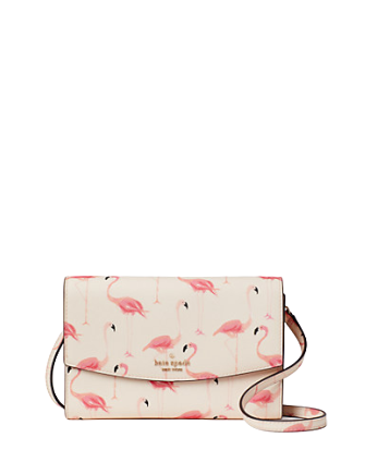 Kate Spade New York Laurel Way Festive Flamingos Winni Crossbody
