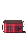Kate Spade New York Leila Plaid Triple Gusset Crossbody