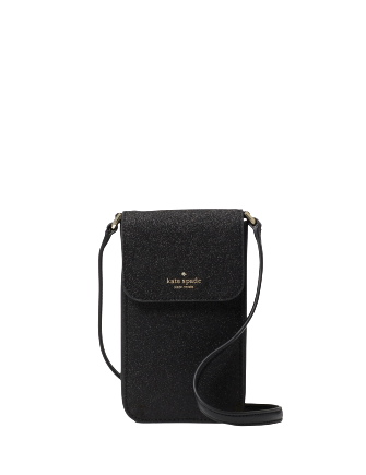 Kate Spade New York Lola Glitter North South Flap Phone Crossbody