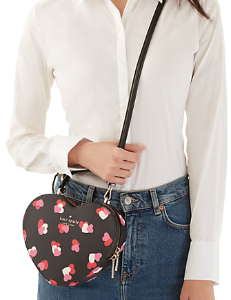 Kate Spade New York Love Shack Flutter Hearts Printed Heart Purse