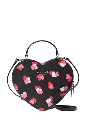 Kate Spade New York Love Shack Flutter Hearts Printed Heart Purse