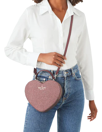 Kate Spade New York Love Shack Glitter Heart Bag
