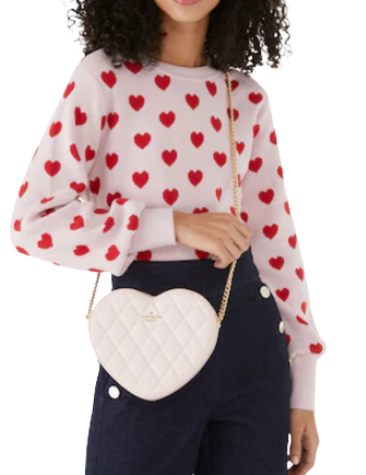 Kate Spade New York Love Shack Quilted Heart Crossbody Purse