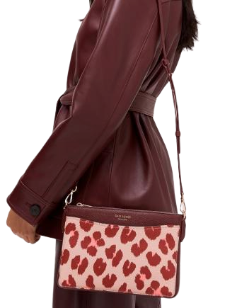 Kate Spade New York Margaux Leopard Medium Convertible Crossbody