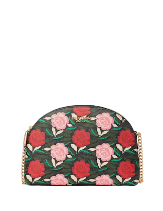 Kate Spade New York Morgan Rose Garden Double-zip Dome Crossbody