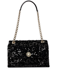Kate Spade New York Natalia Sequin Medium Flap Shoulder Bag