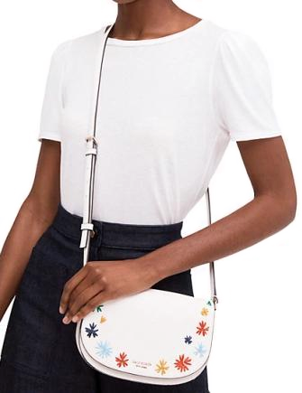 Kate Spade New York Reiley Raffia Flap Crossbody