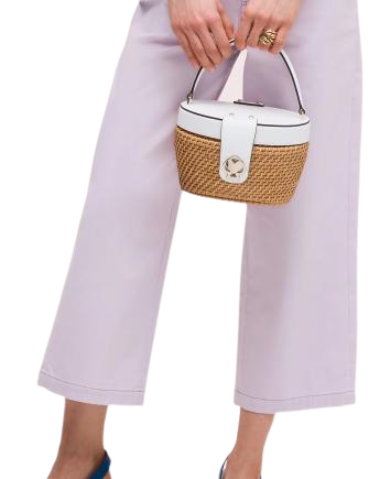 Kate Spade New York Rose Medium Top Handle Basket Bag