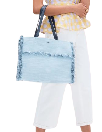 Kate Spade New York Sam Denim Large Pocket Tote