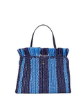 Kate Spade New York Sam Stripe Straw Medium Satchel