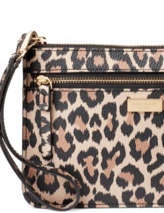 Kate Spade New York Shore Street Tinie Leopard Wristlet