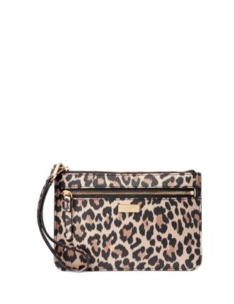 Kate Spade New York Shore Street Tinie Leopard Wristlet