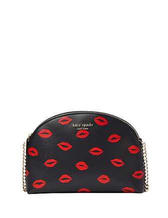 Kate Spade New York Spencer Kisses Double Zip Dome Crossbody