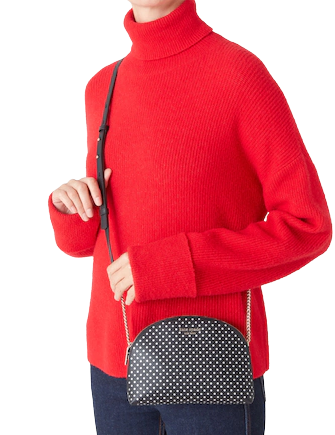 Kate Spade New York Spencer Metallic Dot Double-zip Crossbody
