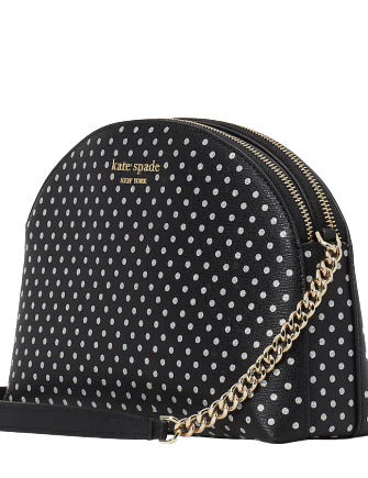 Kate Spade New York Spencer Metallic Dot Double-zip Crossbody
