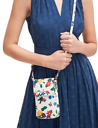 Kate Spade New York Staci North South Sailing Floral Flap Phone Crossbody