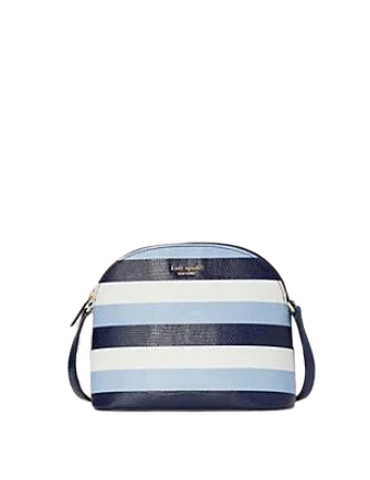 Kate Spade New York  Sylvia Embossed Stripe Medium Dome Crossbody