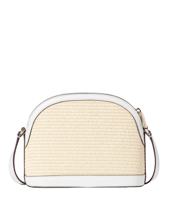 Kate Spade New York Sylvia Straw X Large Dome Crossbody