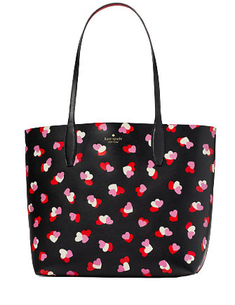 Kate Spade New York Valentines Day Flutter Hearts Large Reversible Tote