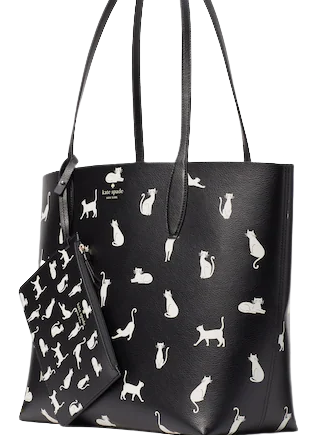 Kate Spade New York Whiskers Large Reversible Cat Tote Bag