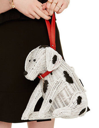 Kate Spade New York Rose Colored Glasses Wicker Dalmatian